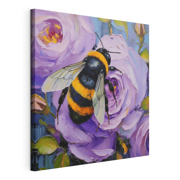 Cuadros Una abeja en una flor