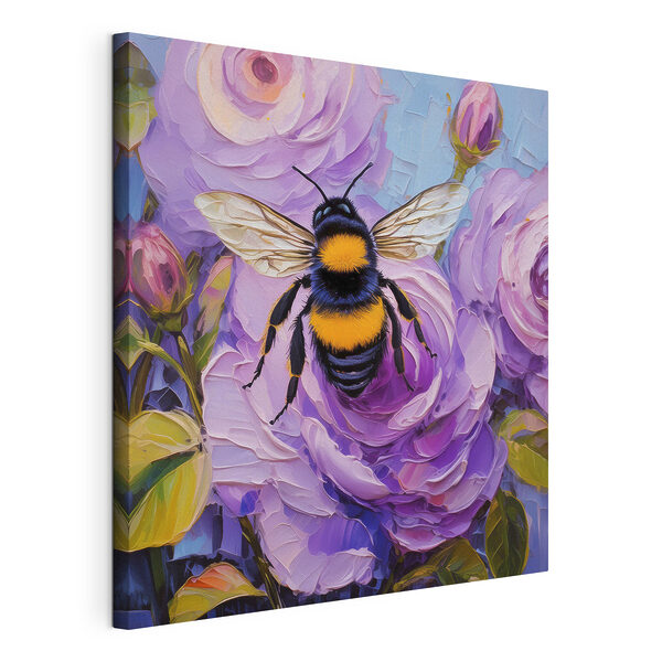 Cuadros Una abeja en una flor
