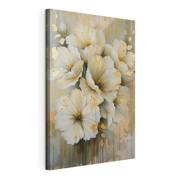 Flores elegantes con detalles metalizados Cuadros Flores elegantes con detalles metalizados