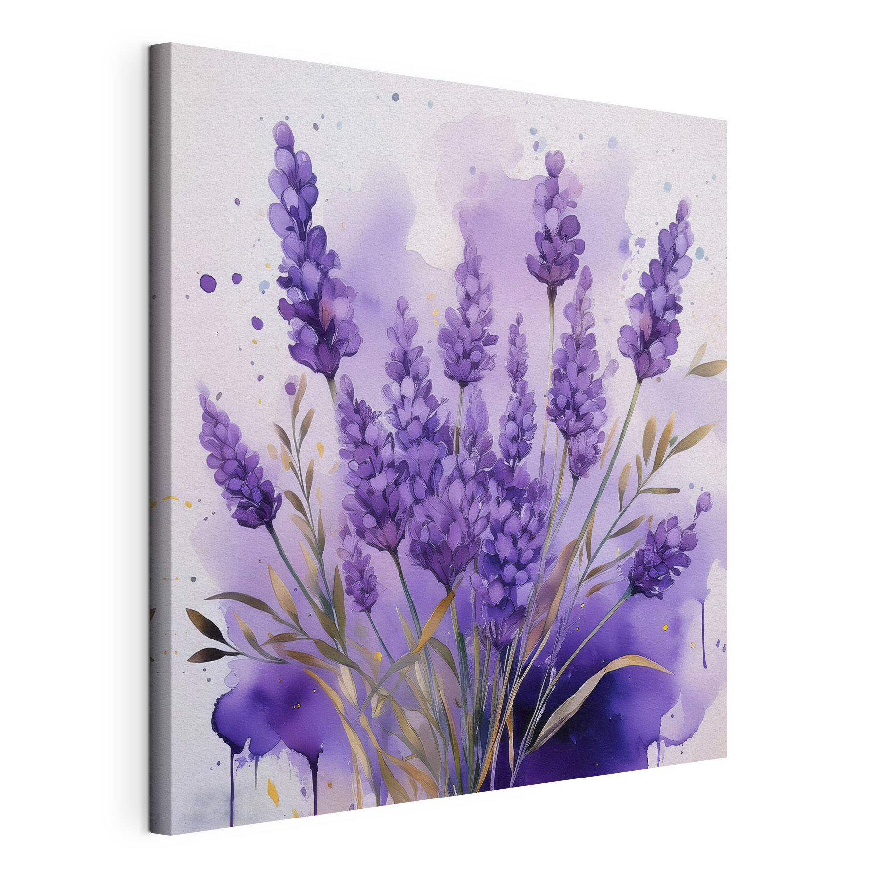 Painting of purple flowers