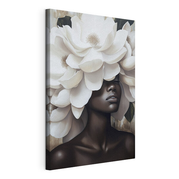 Cuadros Mujer con flores blancas en la cabeza (SKU: s40123) Cuadros Cuadros Mujer con flores blancas en la cabeza (SKU: s40123)