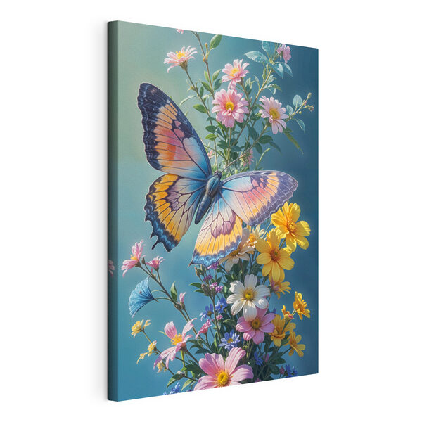 Cuadros Cuadros Mariposa sobre una flor (SKU: s40411)