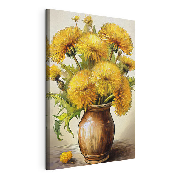 Cuadros Cuadros Flores amarillas en un jarrón (SKU: s40418)