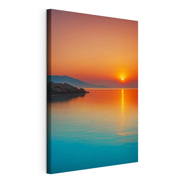 Puesta de sol sobre una masa de agua Cuadros Puesta de sol sobre una masa de agua