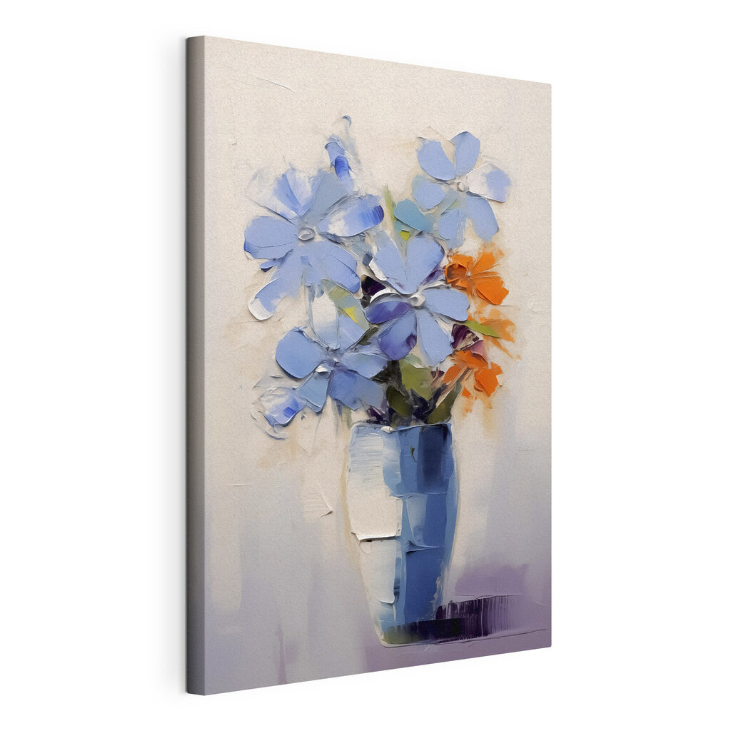 Painting of flowers in a vase