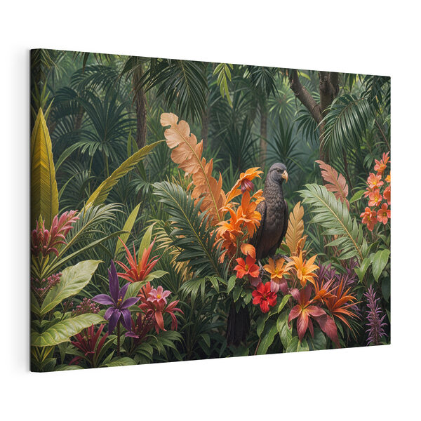 Cuadros Cuadros Pájaro posado sobre una flor (SKU: s40578)