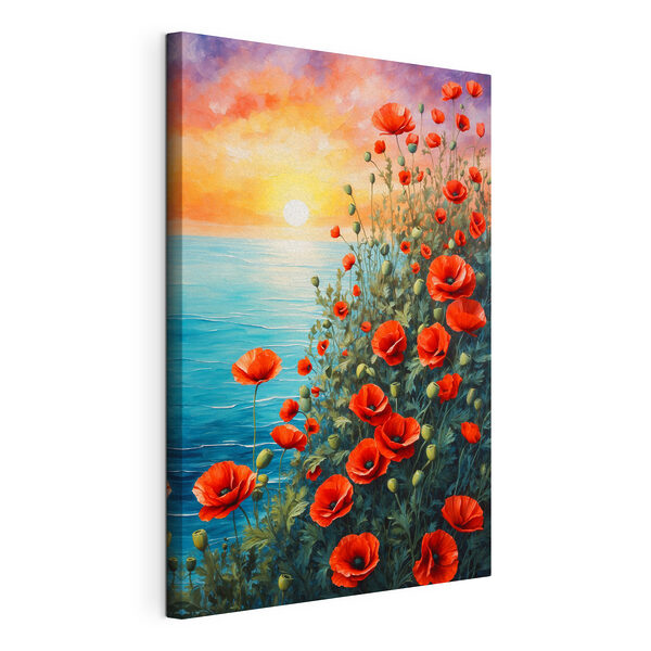 Cuadros Cuadro de flores rojas y agua (SKU: s40637) Cuadros Cuadros Cuadro de flores rojas y agua (SKU: s40637)