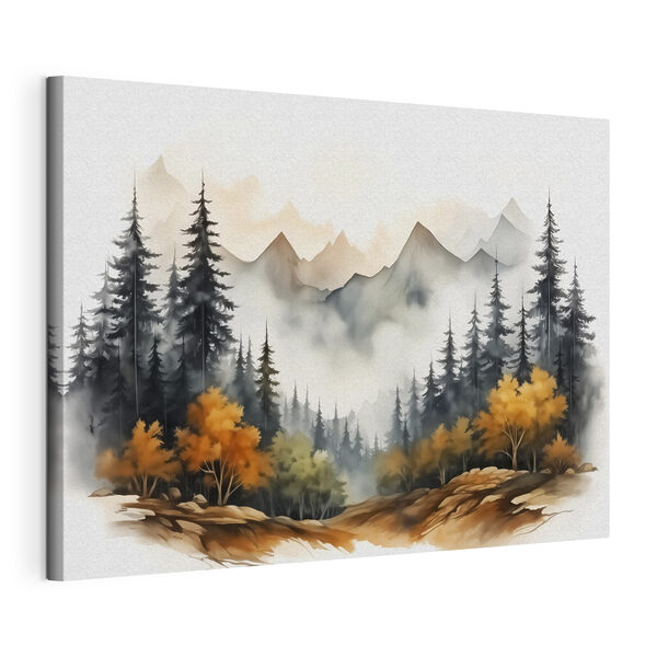 Cuadros Cuadro de un bosque y unas montañas (SKU: s41240) Cuadros Cuadros Cuadro de un bosque y unas montañas (SKU: s41240)