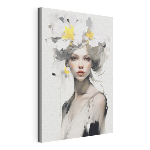 Cuadros Cuadros Mujer con flores en el pelo (SKU: s41322)
