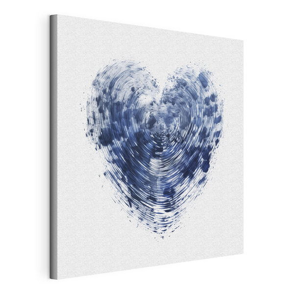 Cuadros Corazón azul sobre fondo blanco (SKU: s41707) Cuadros Cuadros Corazón azul sobre fondo blanco (SKU: s41707)