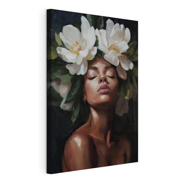 Cuadros Mujer con flores en el pelo (SKU: s41824) Cuadros Cuadros Mujer con flores en el pelo (SKU: s41824)