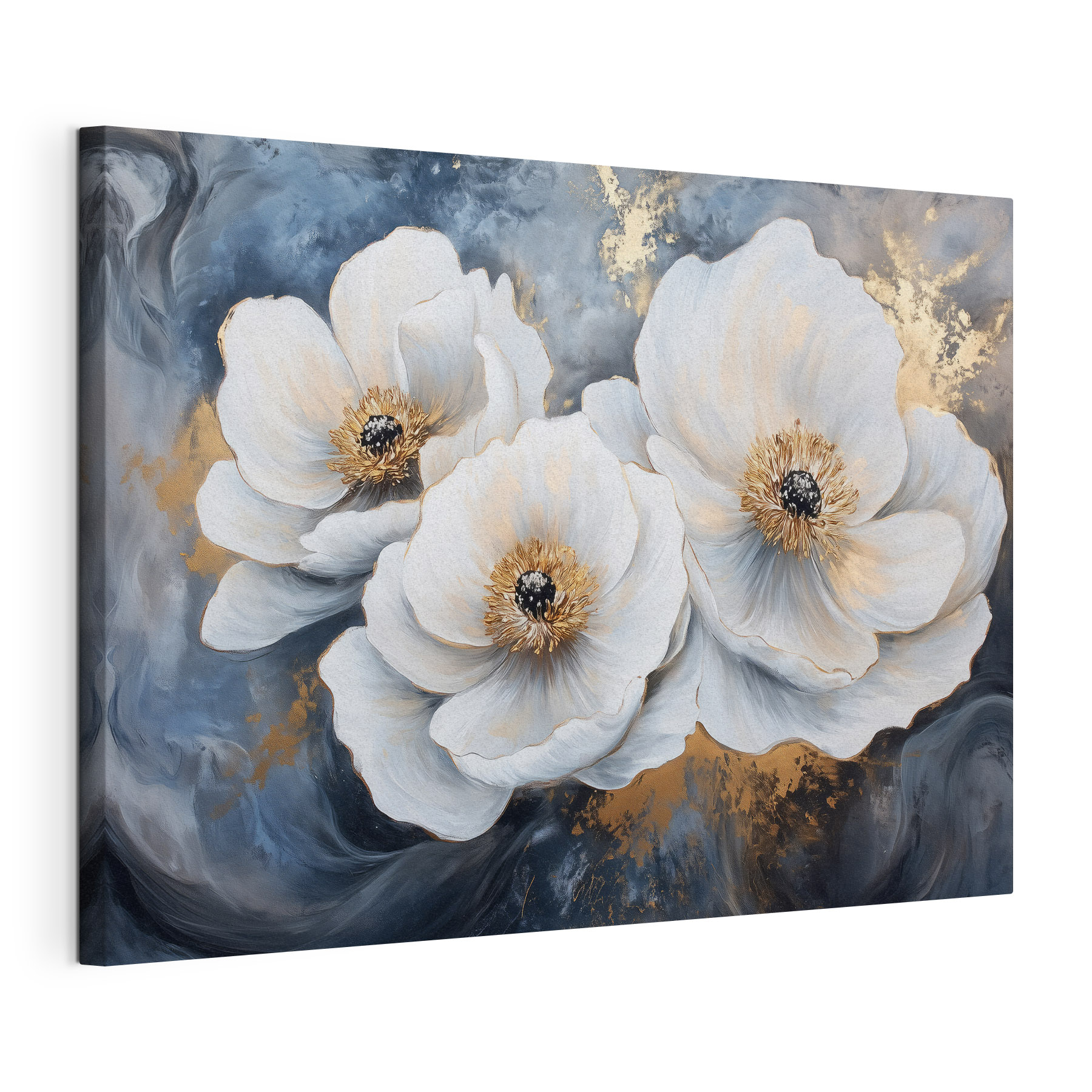 Painting of white flowers