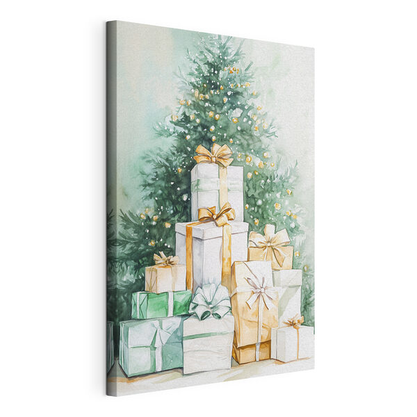 Cuadros Acuarela de regalos bajo un árbol (SKU: s41944) Cuadros Cuadros Acuarela de regalos bajo un árbol (SKU: s41944)