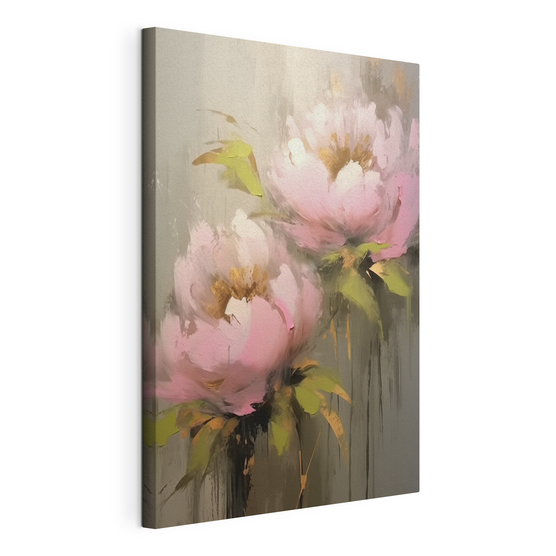 Painting of pink flowers