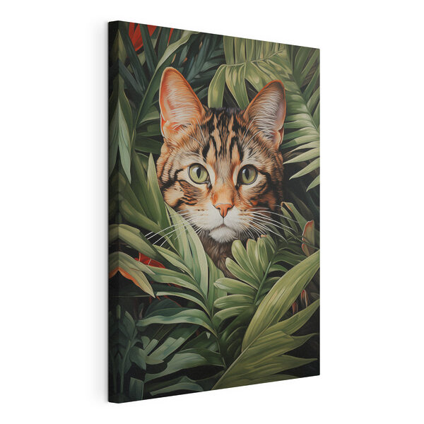 Un gato en la selva Cuadros Un gato en la selva