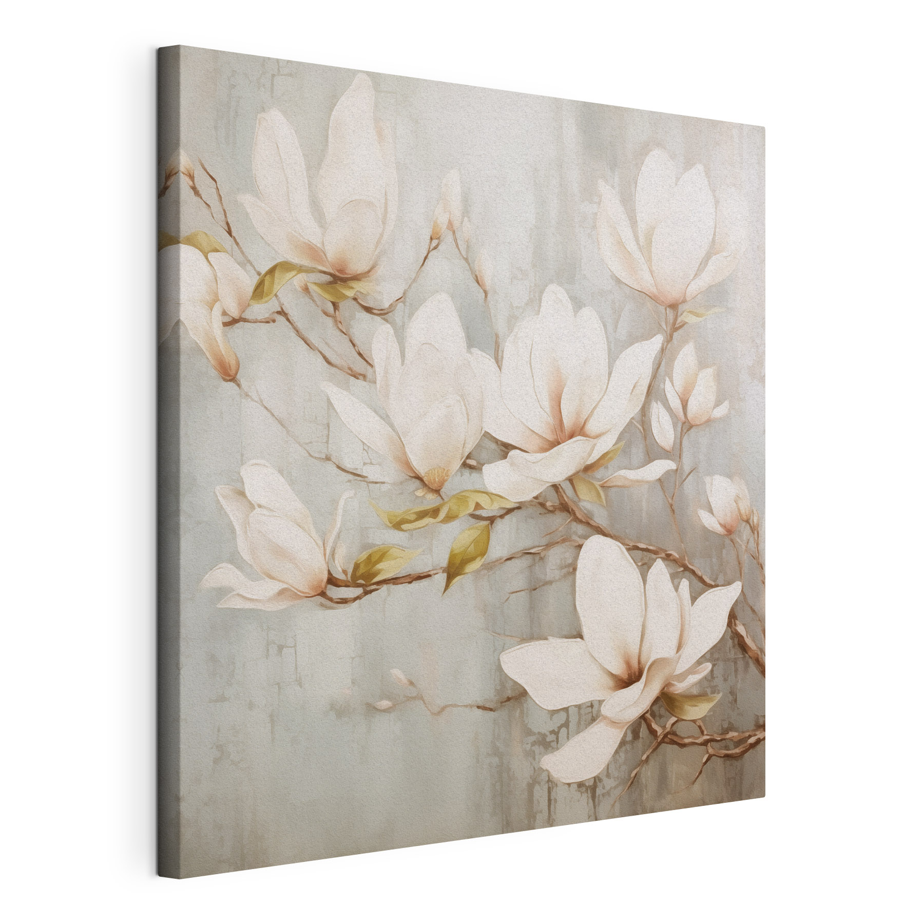 Painting of flowers on a wall Painting of flowers on a wall