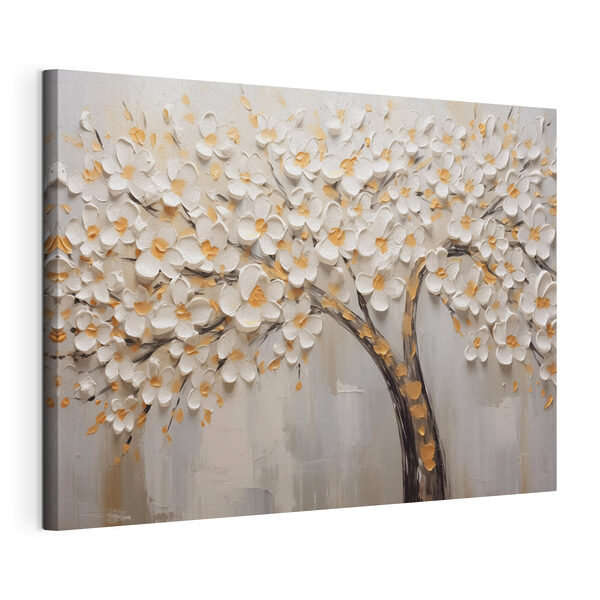 Cuadros Cuadros Cuadro de un árbol con flores blancas (SKU: s42658)
