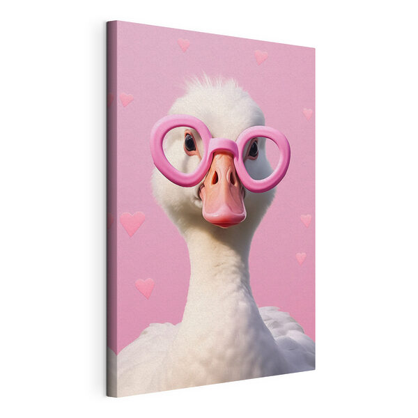 Pato con gafas rosas Cuadros Pato con gafas rosas