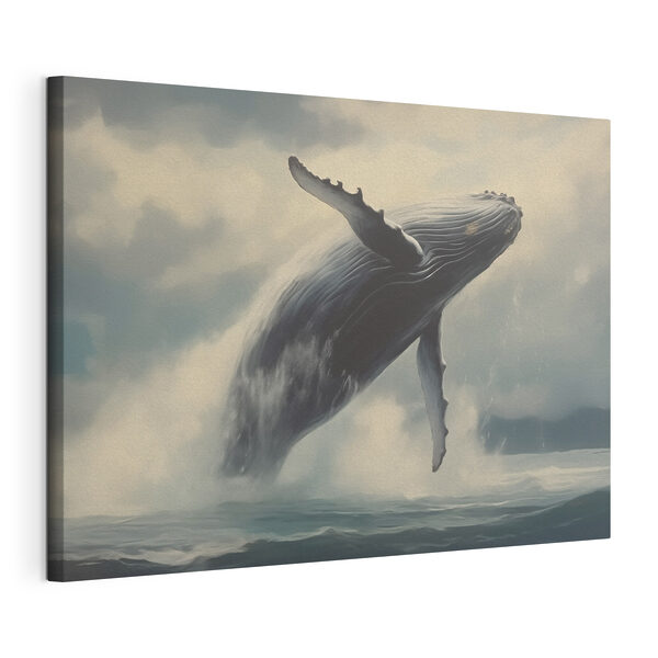 Cuadros Una ballena saltando fuera del agua