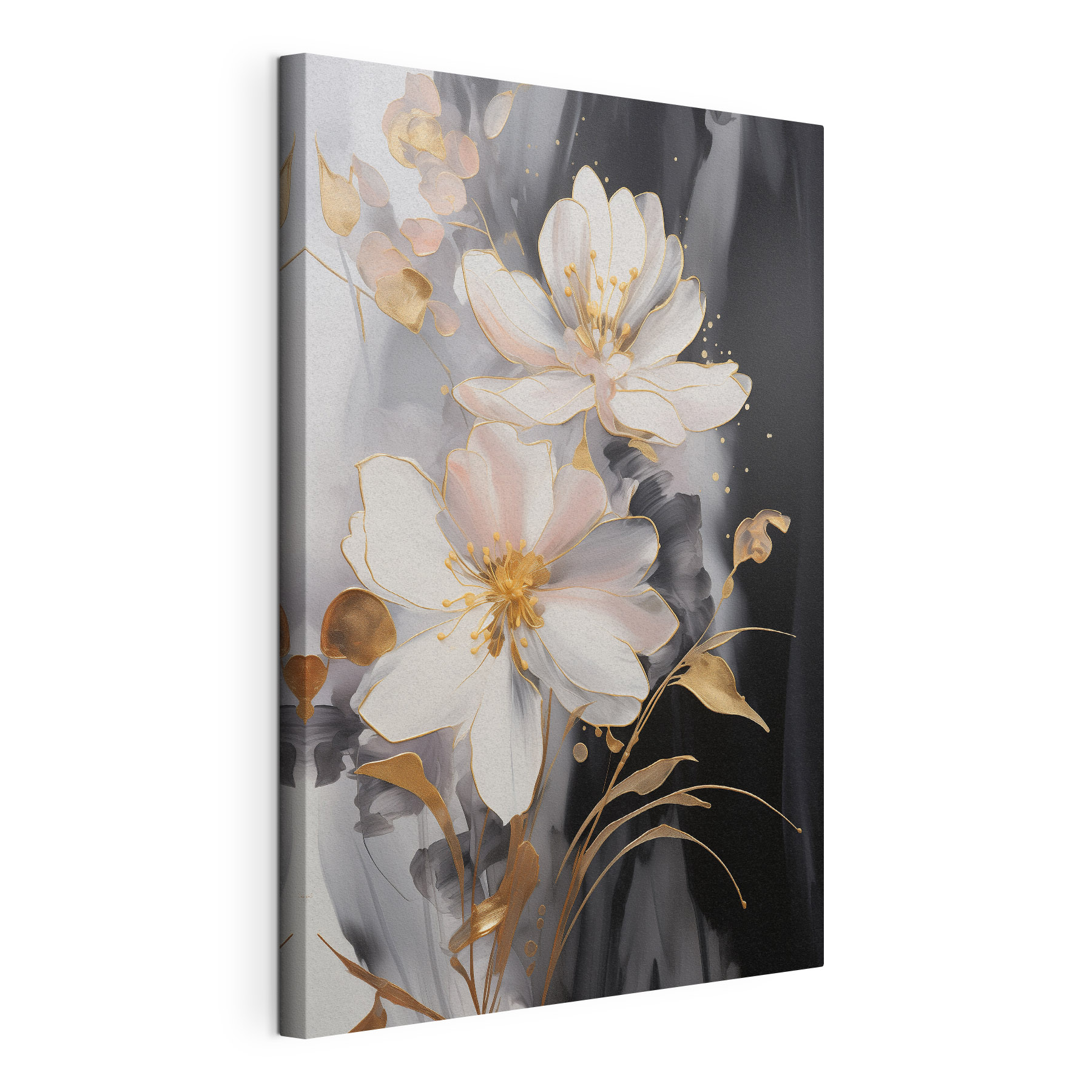 Delicate blossoms on a dark canvas Delicate blossoms on a dark canvas