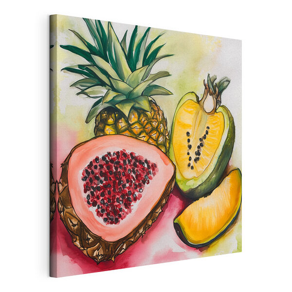 Cuadros Pintura en acuarela de frutas