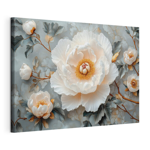 Cuadros Flor blanca con el centro amarillo (SKU: s43315) Cuadros Cuadros Flor blanca con el centro amarillo (SKU: s43315)