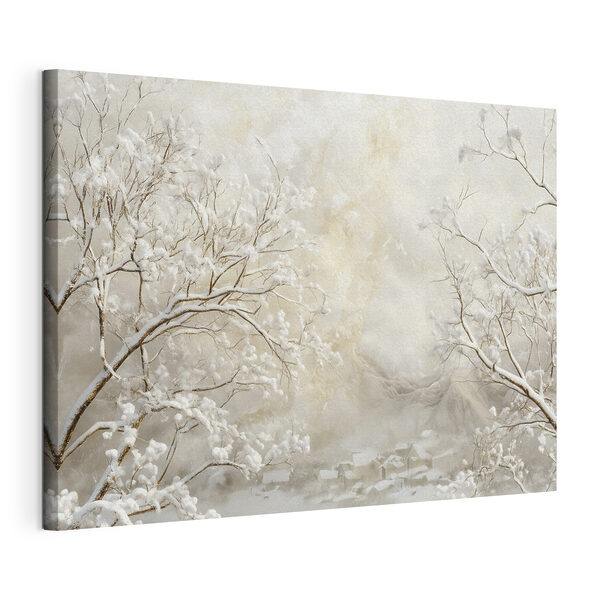 Cuadros Árboles cubiertos de nieve en un paisaje nevado (SKU: s43321) Cuadros Cuadros Árboles cubiertos de nieve en un paisaje nevado (SKU: s43321)