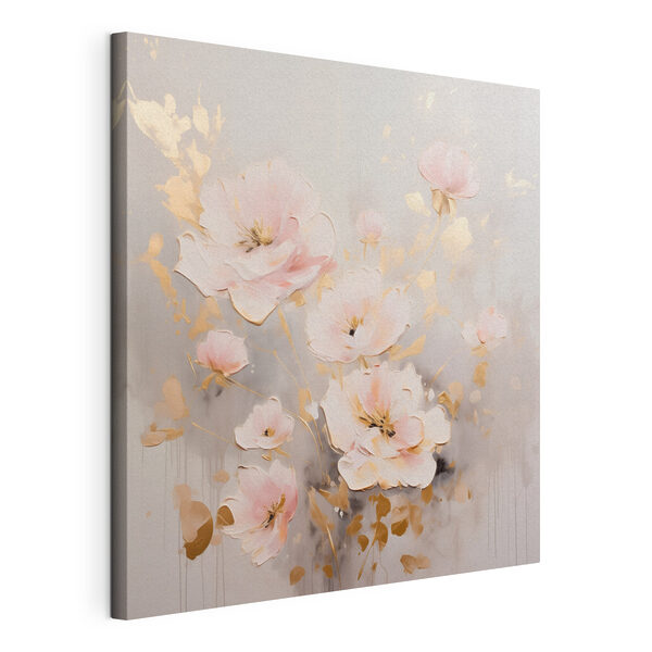 Pintura de flores sobre una superficie blanca Cuadros Pintura de flores sobre una superficie blanca