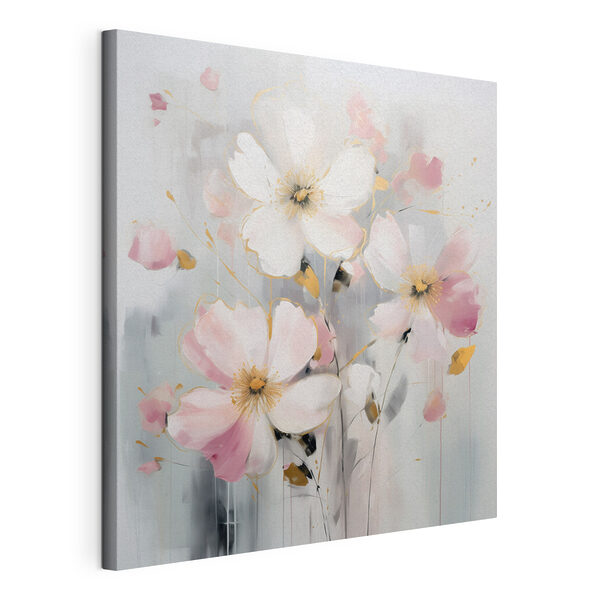 Cuadros Cuadro de flores sobre fondo gris (SKU: s43380) Cuadros Cuadros Cuadro de flores sobre fondo gris (SKU: s43380)