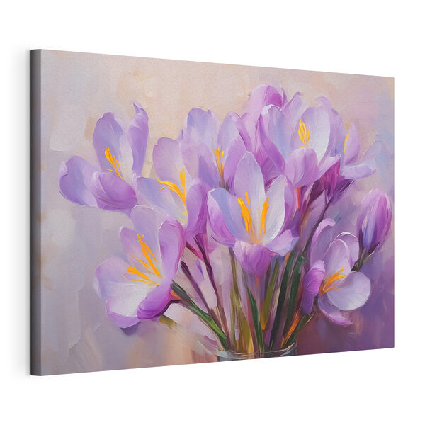 Cuadros Cuadros Delikadas flores en tonos suaves (SKU: s43437)