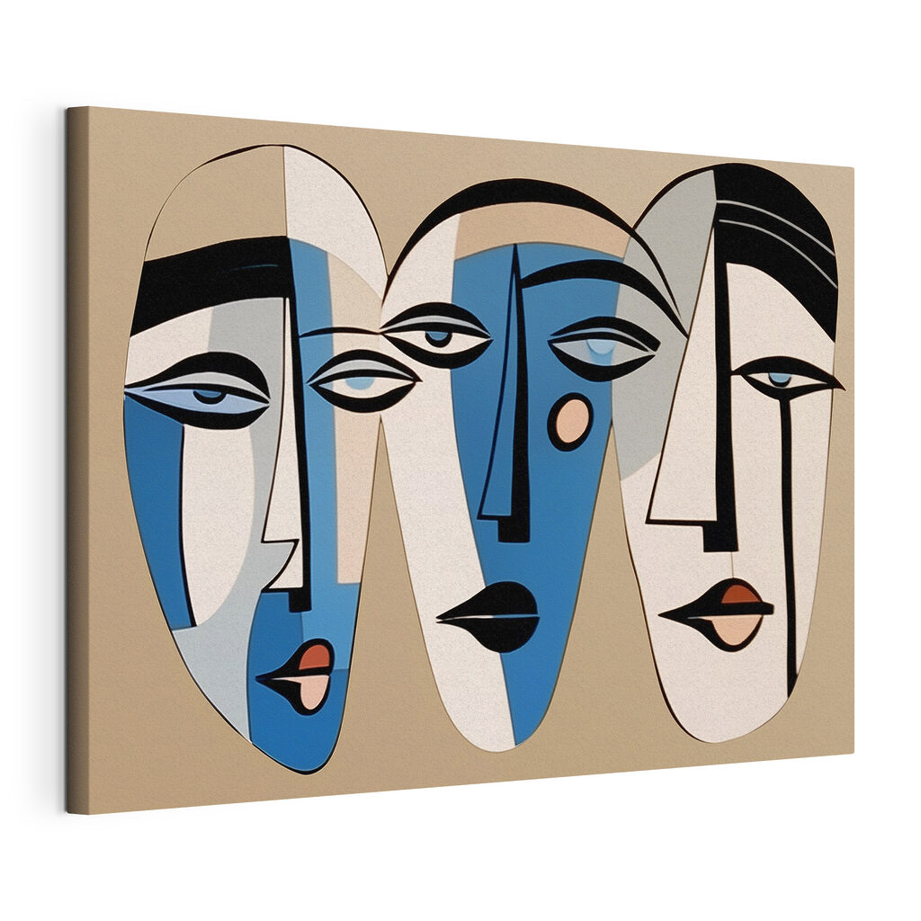 Abstract faces in vibrant colors Abstract faces in vibrant colors