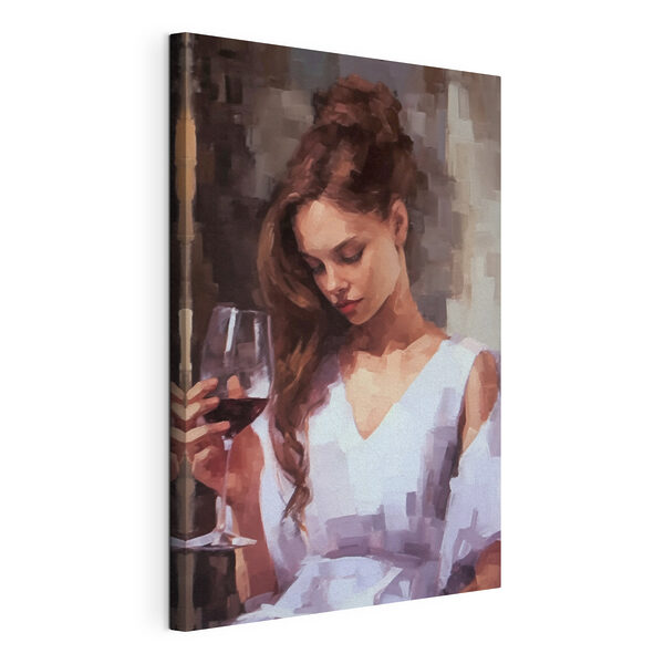 Cuadros Mujer con una copa de vino en la mano (SKU: s43939) Cuadros Cuadros Mujer con una copa de vino en la mano (SKU: s43939)