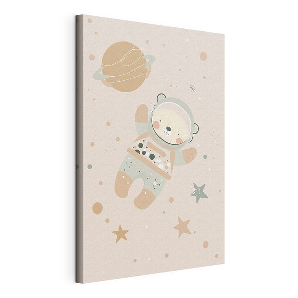 Oso de dibujos animados en el espacio Cuadros Oso de dibujos animados en el espacio