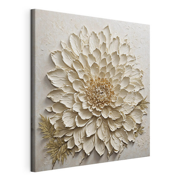 - Elegante obra de arte con relieve floral Cuadros - Elegante obra de arte con relieve floral