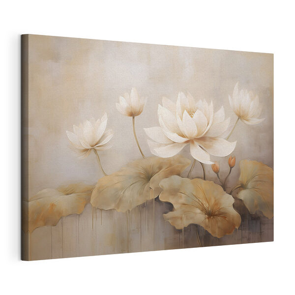 Pintura de flores y hojas Cuadros Pintura de flores y hojas