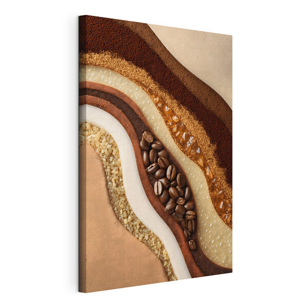 Cuadros - Capas de intensas texturas de café