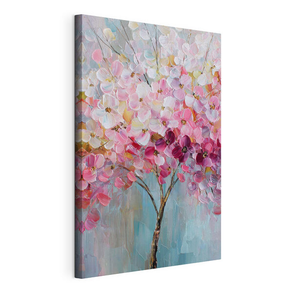 Cuadro de un árbol con flores rosas Cuadros Cuadro de un árbol con flores rosas