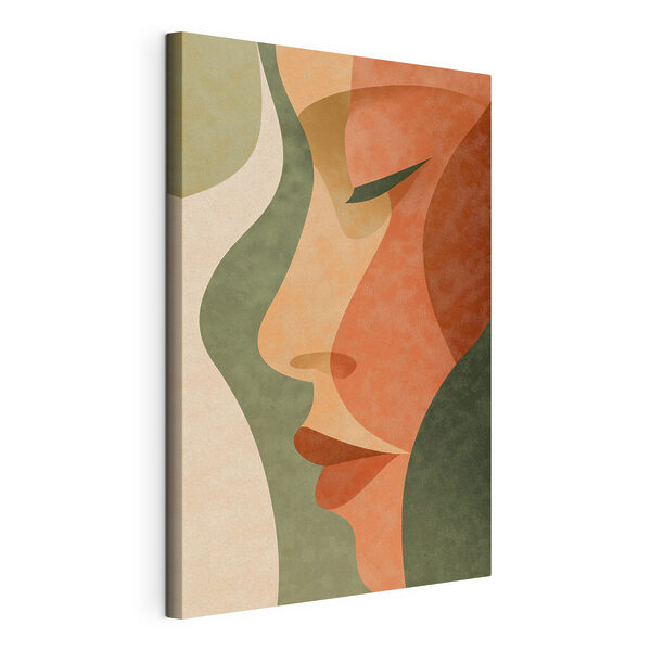 Abstract profile in soft colors Abstract profile in soft colors