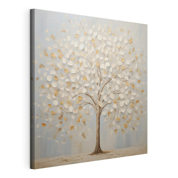 Painting of a tree with leaves Painting of a tree with leaves