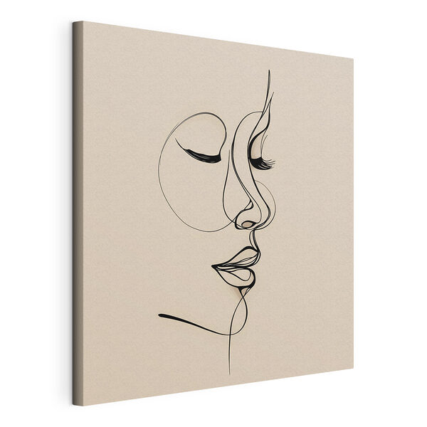 Cuadros Dibujo del rostro de una mujer