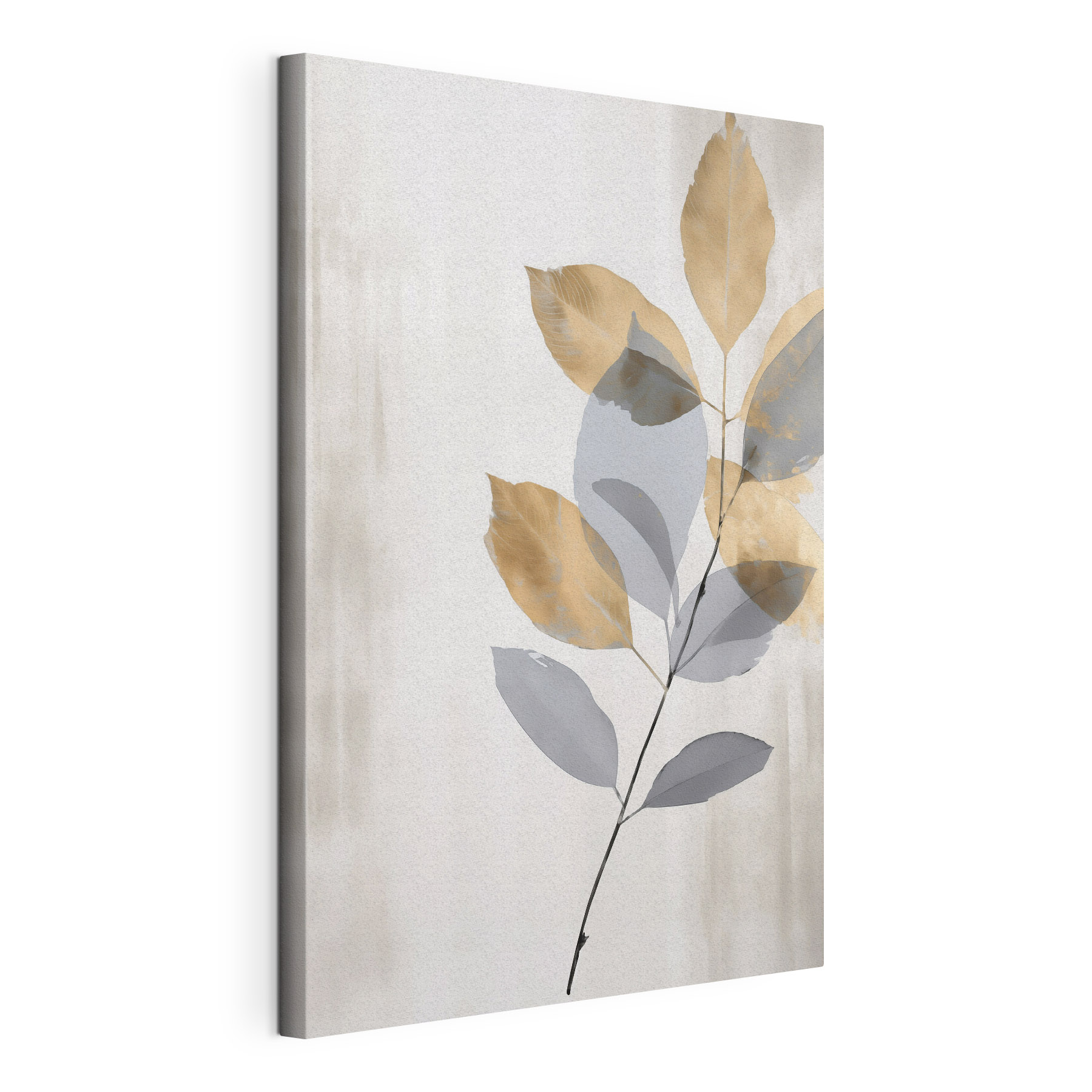 Delicate leaves in soft hues
