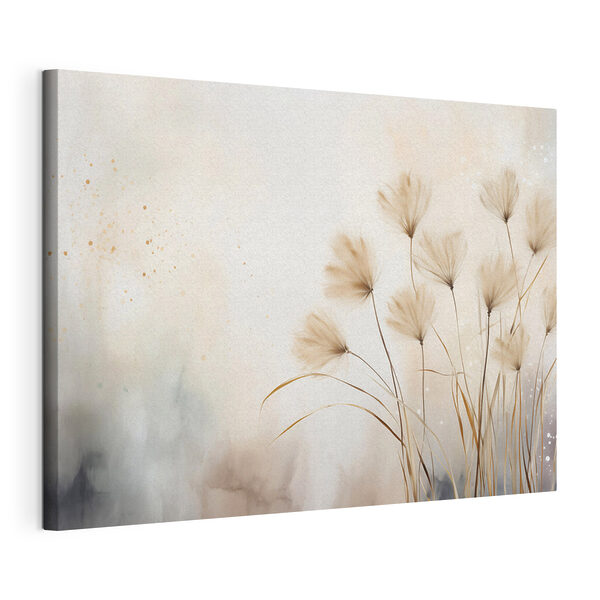 Gentle grasses dance in soft breeze Gentle grasses dance in soft breeze