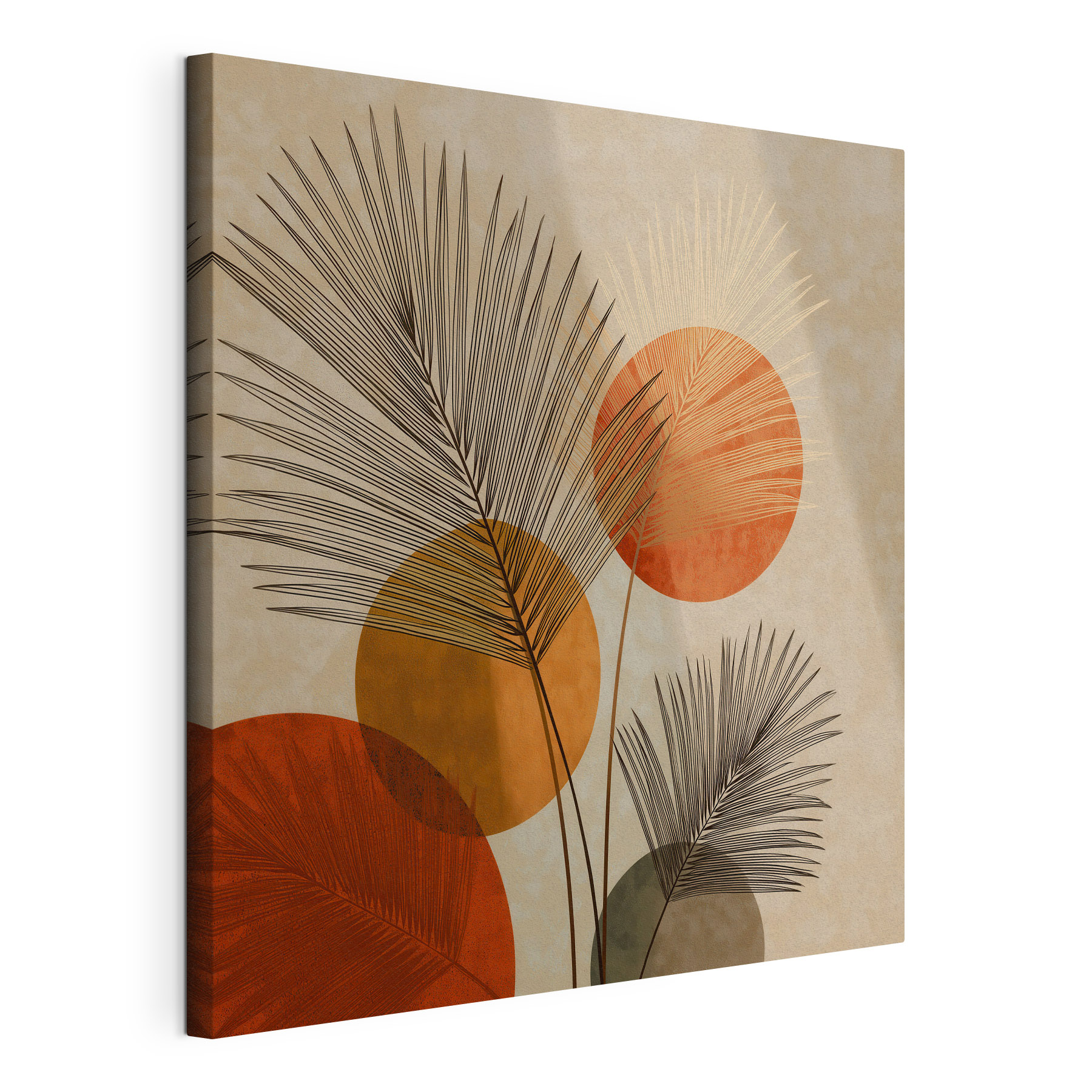 - Vibrant foliage with circular patterns - Vibrant foliage with circular patterns