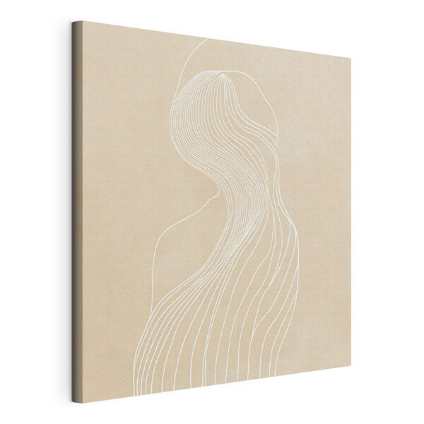 Dibujo en blanco y negro de una mujer Cuadros Dibujo en blanco y negro de una mujer