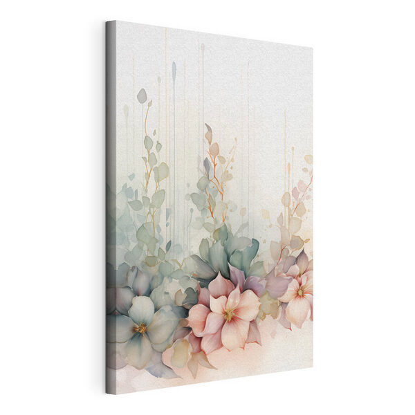 Pintura de flores y hojas Cuadros Pintura de flores y hojas