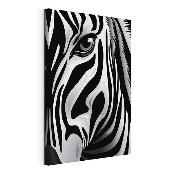Majestic zebra in monochrome style Majestic zebra in monochrome style