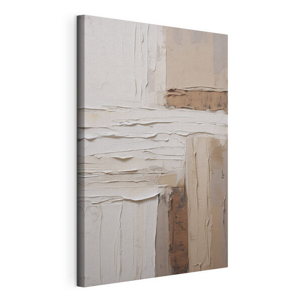 Obra de arte en blanco y marrón Cuadros Obra de arte en blanco y marrón