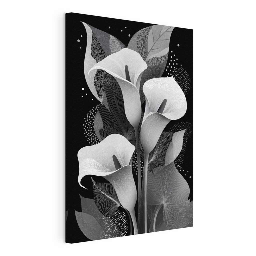 Elegantes motivos florales sobre un fondo oscuro Elegantes motivos florales sobre un fondo oscuro