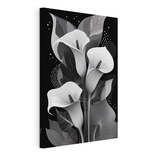 Elegantes motivos florales sobre un fondo oscuro Cuadros Elegantes motivos florales sobre un fondo oscuro