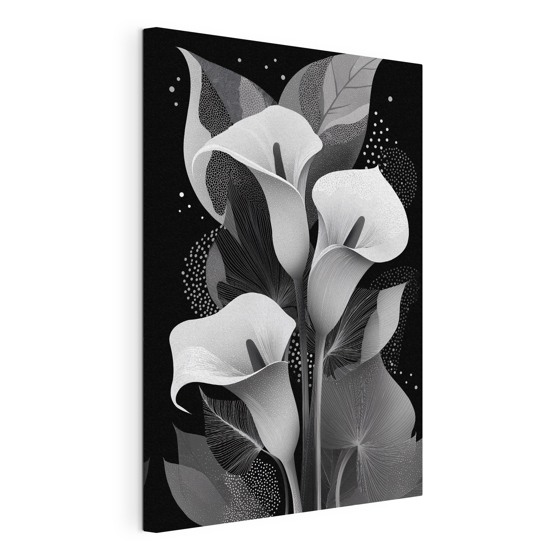 Elegantes motivos florales sobre un fondo oscuro Elegantes motivos florales sobre un fondo oscuro